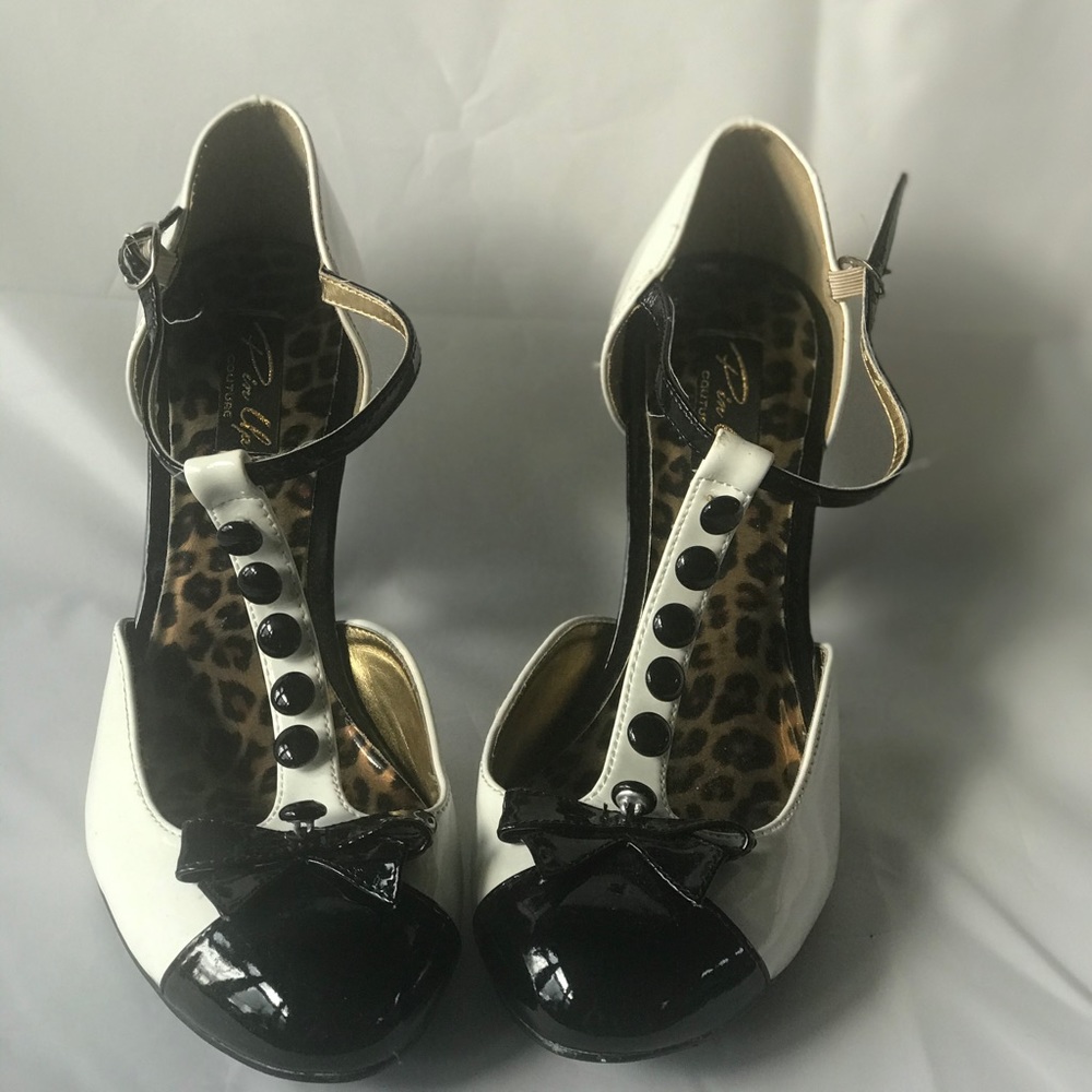 White and Black Dress Shoes